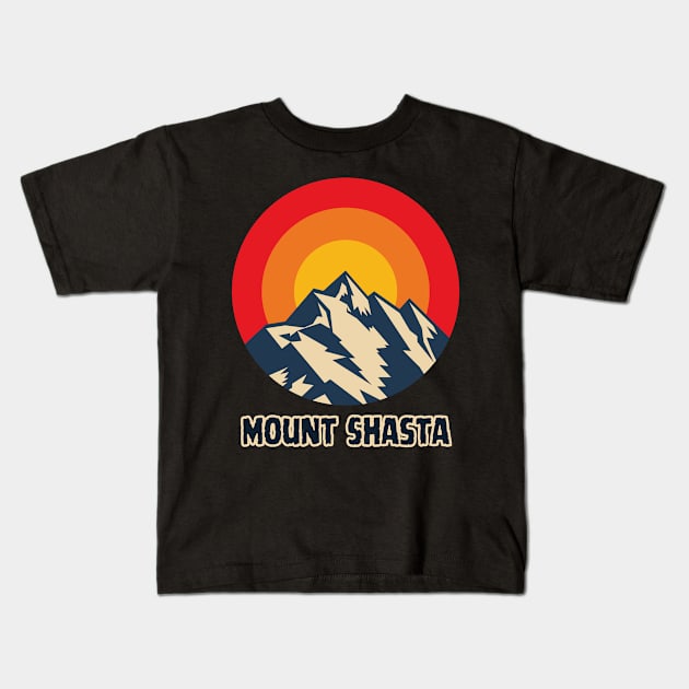 Mount Shasta Kids T-Shirt by Canada Cities